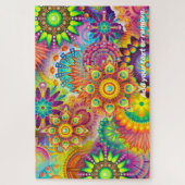 Farbige Mandalase Fraktal abstrakte Mustergestaltu Puzzle (Vertikal)