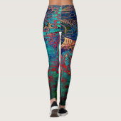 Farbige Mandalase Leggings (Rückseite)