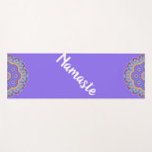 Farbige Mandalase Lila Yoga Mat Yogamatte (Vorderseite (Horizontal))