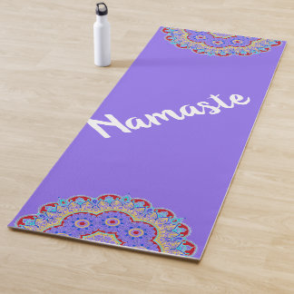 Farbige Mandalase Lila Yoga Mat Yogamatte