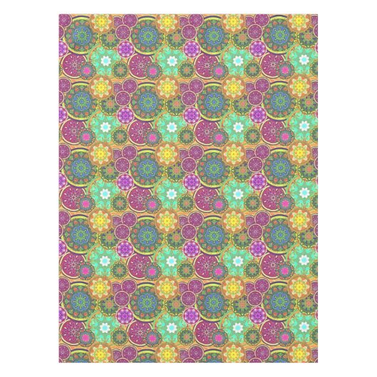 Farbige Mandalase Tischdecke (Vorderseite)