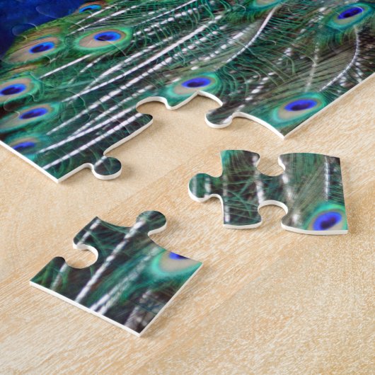 Farbige männliche Pfau Puzzle (Seite)