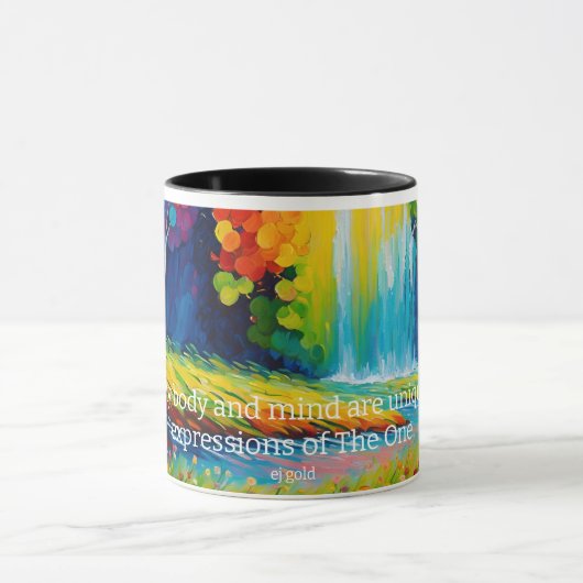 Farbige Mantra-Tasse zur Realisierung Ihres wahren Tasse (Zentrum)