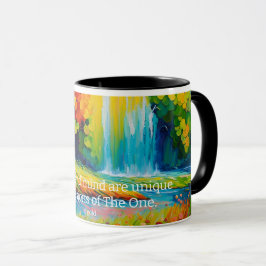 Farbige Mantra-Tasse zur Realisierung Ihres wahren Tasse