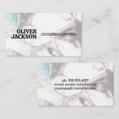 Farbige Marmortextur Hintergrund Visitenkarte (Vorne/Hinten)