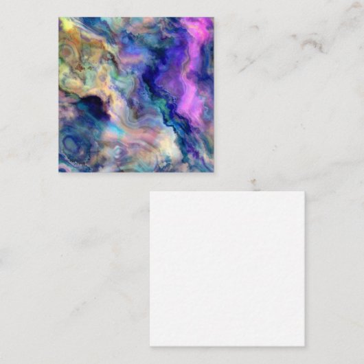 Farbige Marmorverweiskarte Empfehlungskarte (Vorne/Hinten)