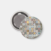 Farbige marokkanische Fliese Magnet (Vorderseite/Rückseite)