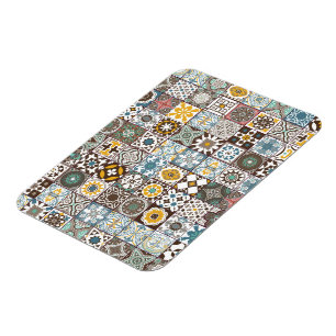 Farbige marokkanische Fliese Magnet