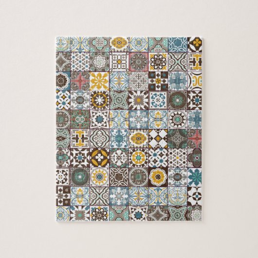 Farbige marokkanische Fliese Puzzle (Vertikal)