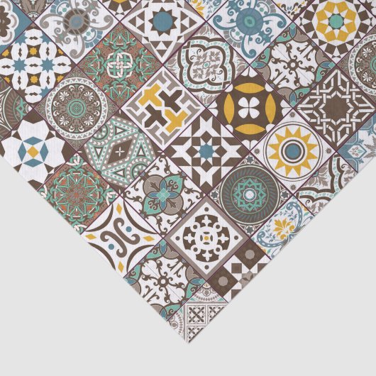 Farbige marokkanische Fliese Seidenpapier (Ausschnitt)