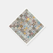 Farbige marokkanische Fliese Serviette (Ecke)