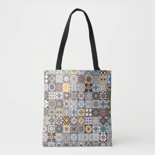 Farbige marokkanische Fliese Tasche (Vorderseite)