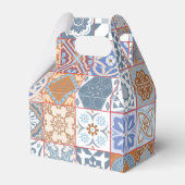 Farbige marokkanische Fliesen Geschenkschachtel (Rückseite)