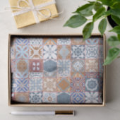 Farbige marokkanische Fliesen Seidenpapier (Geschenk)