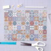 Farbige marokkanische Fliesen Seidenpapier (Handwerk)