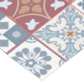 Farbige marokkanische Fliesen Tischdecke (Schrägansicht)