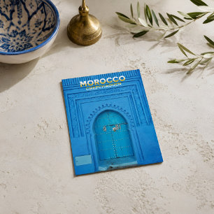 Farbige marokkanische Nord-Medina Blau alte Stadt  Postkarte
