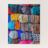 Farbige marokkanische Taqiyah-Hasen Puzzle (Vertikal)