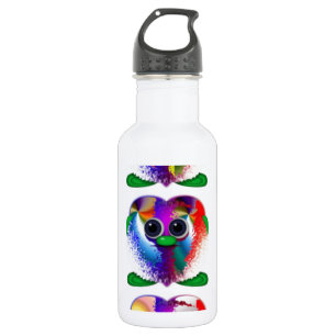 Farbige Mascots Edelstahlflasche