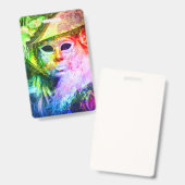 Farbige Masquerade Ausweis (Vorder- & Rückseite)