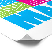 Farbige Massage Poster (Ecke)