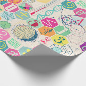 Farbige Mathematik (rosa) Geschenkpapier (Ecke)
