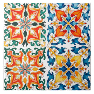 Farbige,mediterrane,Mosaik, Fliese