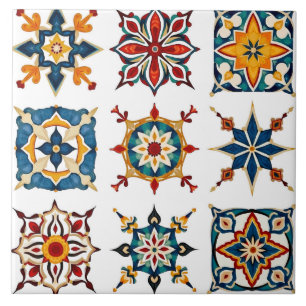 Farbige,mediterrane,Mosaik,Morokkanische, Fliese