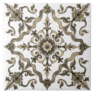 Farbige, mediterrane Mosaik, neutrales Grün Fliese