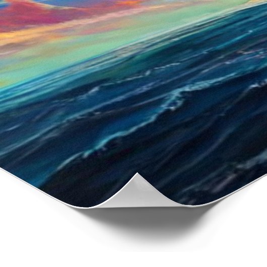 Farbige Meere Poster (Ecke)