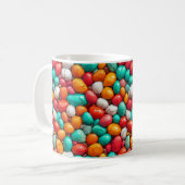Farbige Meereskies Kaffeetasse (Vorderseite Links)