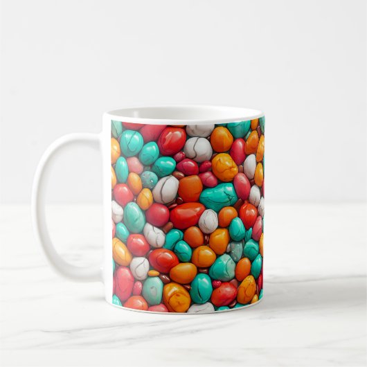 Farbige Meereskies Kaffeetasse (Links)