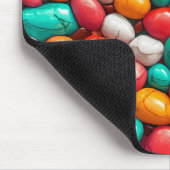 Farbige Meeresteine Mousepad (Ecke)