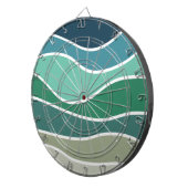 Farbige Meereswellen Dartscheibe (Vorderseite rechts)