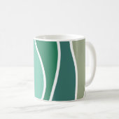 Farbige Meereswellen Kaffeetasse (VorderseiteRechts)