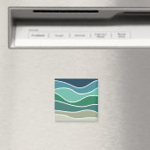 Farbige Meereswellen Magnet (In Situ (Geschirrspüler))