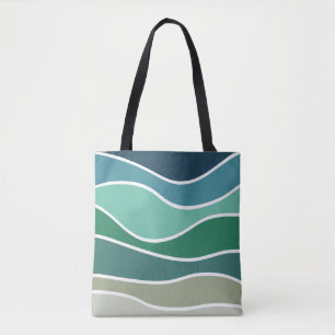 Farbige Meereswellen Tasche
