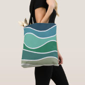Farbige Meereswellen Tasche (Von Nahem)