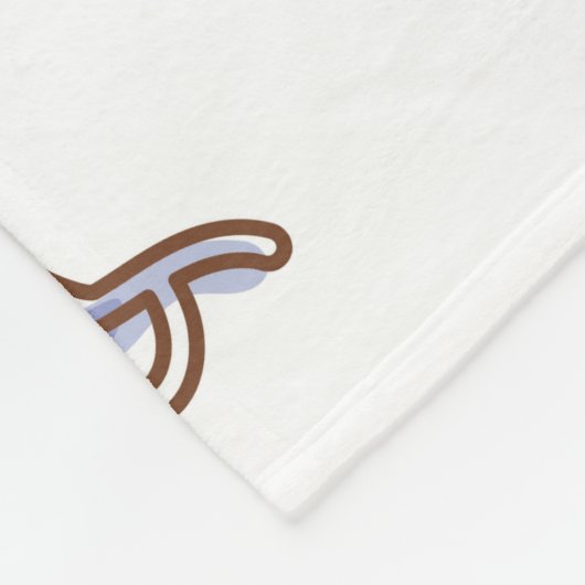 Farbige Meereswelt mit Seestern und Fischen v Fleecedecke (Ecke)