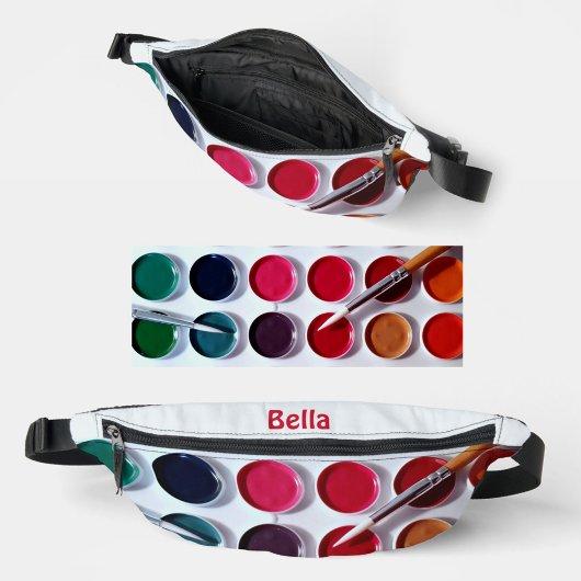 Farbige mehrfarbige Farbpalette Bauchtasche