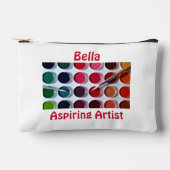 Farbige mehrfarbige Farbpalette Zubehörtasche (Vorderseite)