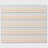 Farbige mehrfarbige Musiknote Musiker Geschenkpapier (Flach)