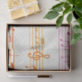 Farbige mehrfarbige Musiknote Musiker Seidenpapier (Geschenk)