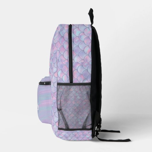 Farbige Mermaid-Skala Name Bedruckter Rucksack (Rechts)