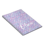 Farbige Mermaid-Skala Name Notizblock (Rechte Seite)