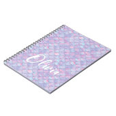 Farbige Mermaid-Skala Name Notizblock (Linke Seite)