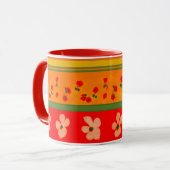 Farbige mexikanische Kaffeetasse Originaldesign (Vorderseite Links)
