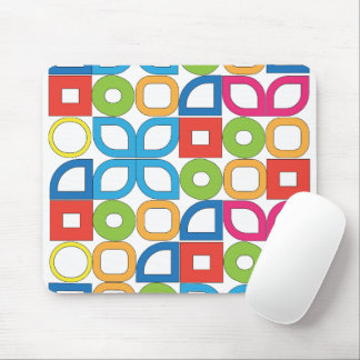 Farbige Mid-Century-Modern-Geometric-Mauspad Mousepad