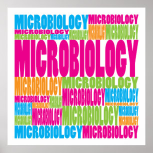 Farbige Mikrobiologie Poster