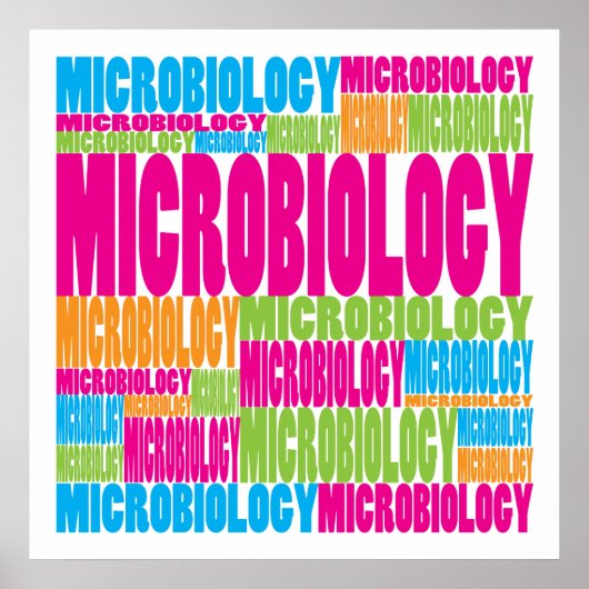 Farbige Mikrobiologie Poster (Vorne)